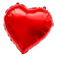 Herz Metallluftballon – Rot | 41 cm Dekorativer...