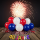 40 Jahre Metall Folien Ballon Girlande bunt | 41 cm Folienballon 40 Jahre