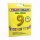 Metall Folien Ballon Ziffer 9 gold – 41 cm Zahlenballon