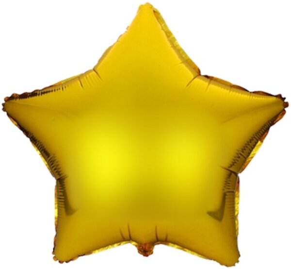 Stern Metallluftballon – Gold  | 41 cm Folienballon in Sternform