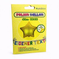 Stern Metallluftballon – Gold  | 41 cm Folienballon in Sternform