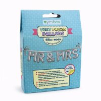 MR & MRS Metallluftbalon Girlande - silber | 41 cm Folienballon MR & MRS silber