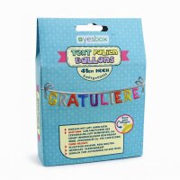 Gratuliere Metallluftballon Girlande - bunt | 41 cm  Folienballon Gratuliere bunt