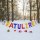 Gratuliere Metallluftballon Girlande - bunt | 41 cm  Folienballon Gratuliere bunt