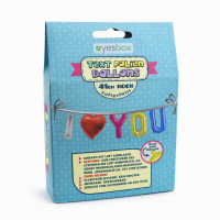 I LOVE YOU Metall Folien Ballon Girlande bunt | 41 cm Folienballon ILoveYou