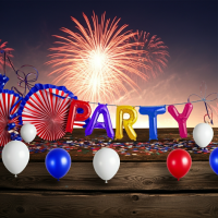 Party Metall Folien Ballon Girlande bunt | 41 cm...