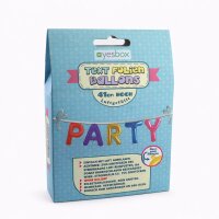 Party Metall Folien Ballon Girlande bunt | 41 cm Folienballon Girlande Party