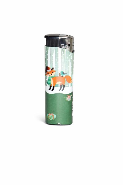 Feuerzeug „Fuchs“ – kleines Wintermotiv für Kerzen & Advent