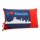 Kissen „I ♥ Munich“ – Deko-Kissen mit München-Skyline in Blau/Rot