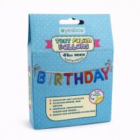 Text Folien Ballon Set „BIRTHDAY“ bunt...