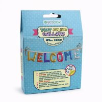 Folien Textballon WELCOME bunt – 41 cm...