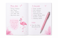Notizbuch A5 kariert 80 Blatt 80 g/m² – Flamingo Tropic – weitere Produktansicht