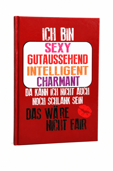 Notizbuch A5 kariert 80 Blatt 80 g/m² – Ich bin sexy