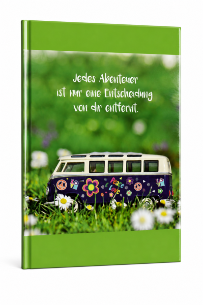 Notizbuch A5 kariert 80 Blatt 80 g/m² – Abenteuer Bus